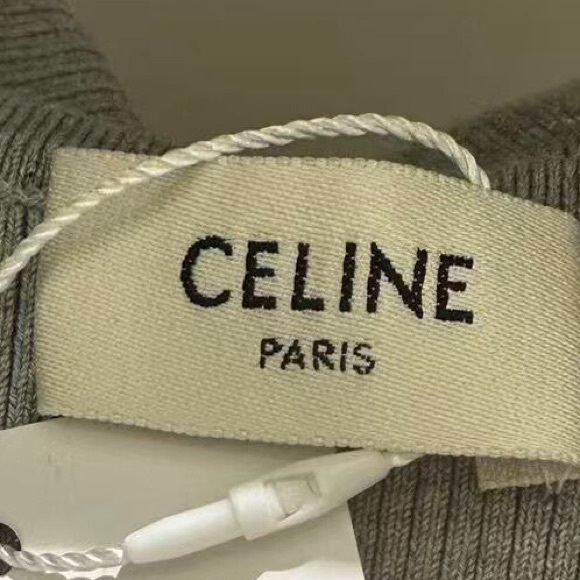 🚩steal Authentic Celine Gray Crop Top Duo - Picture 5 of 6